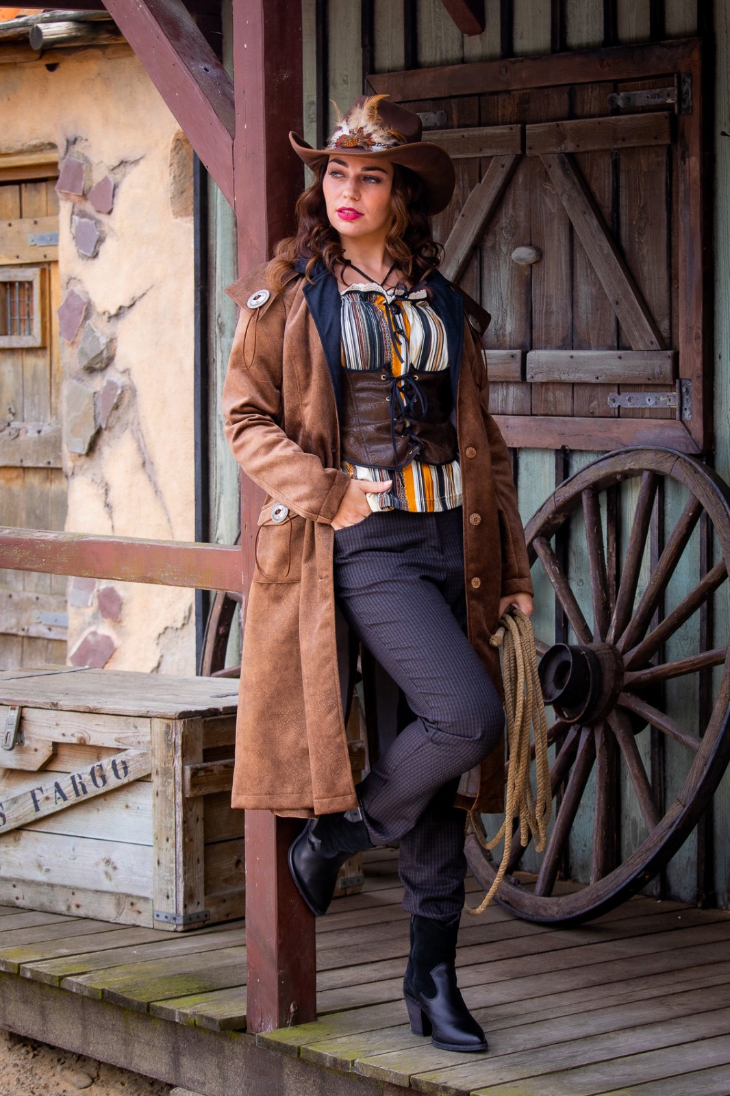 Grit Zegenen aankleden Cowgirl jas western Jane | Fop & Feestwinkel