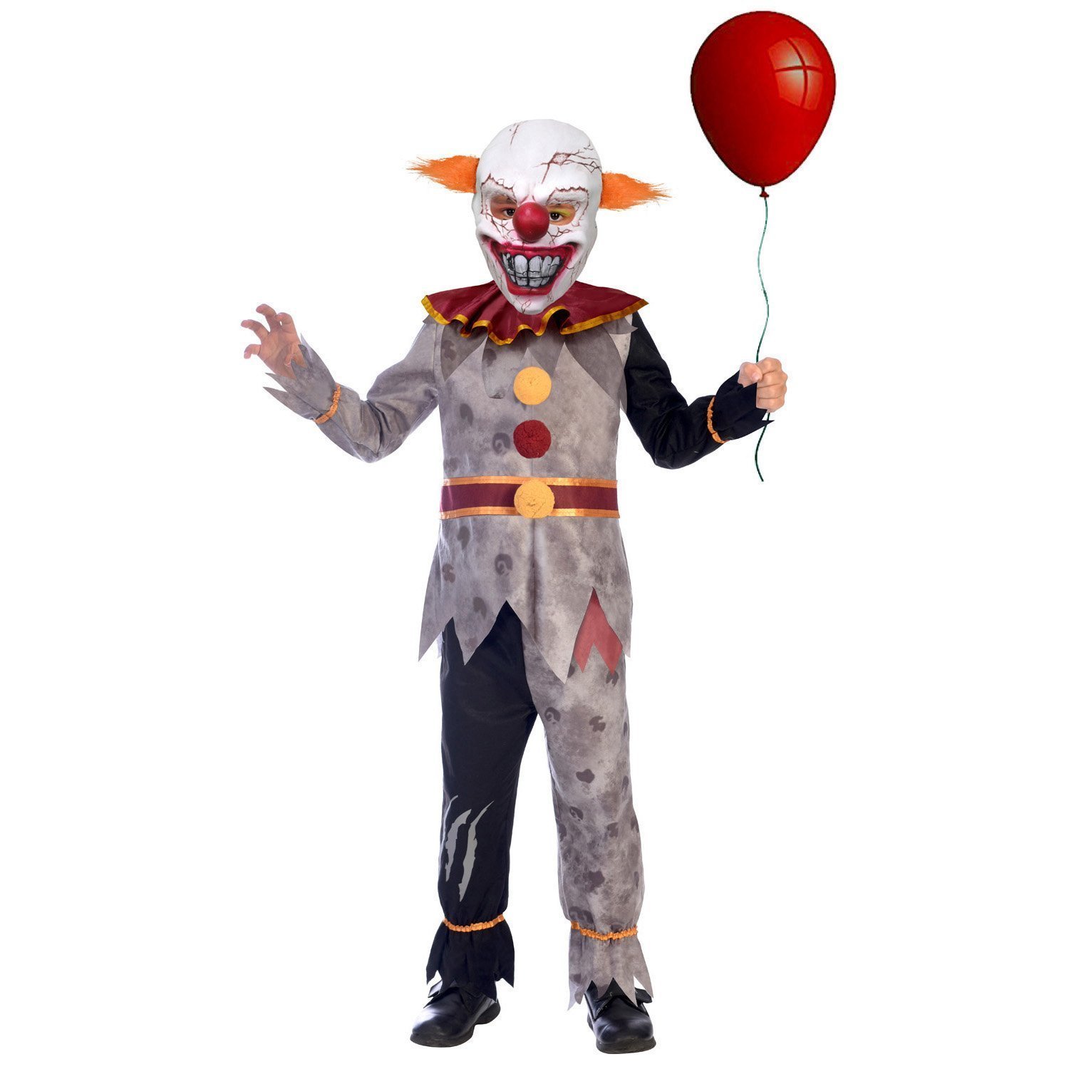 Ruimteschip Lotsbestemming schaal Evil clown kostuum kind