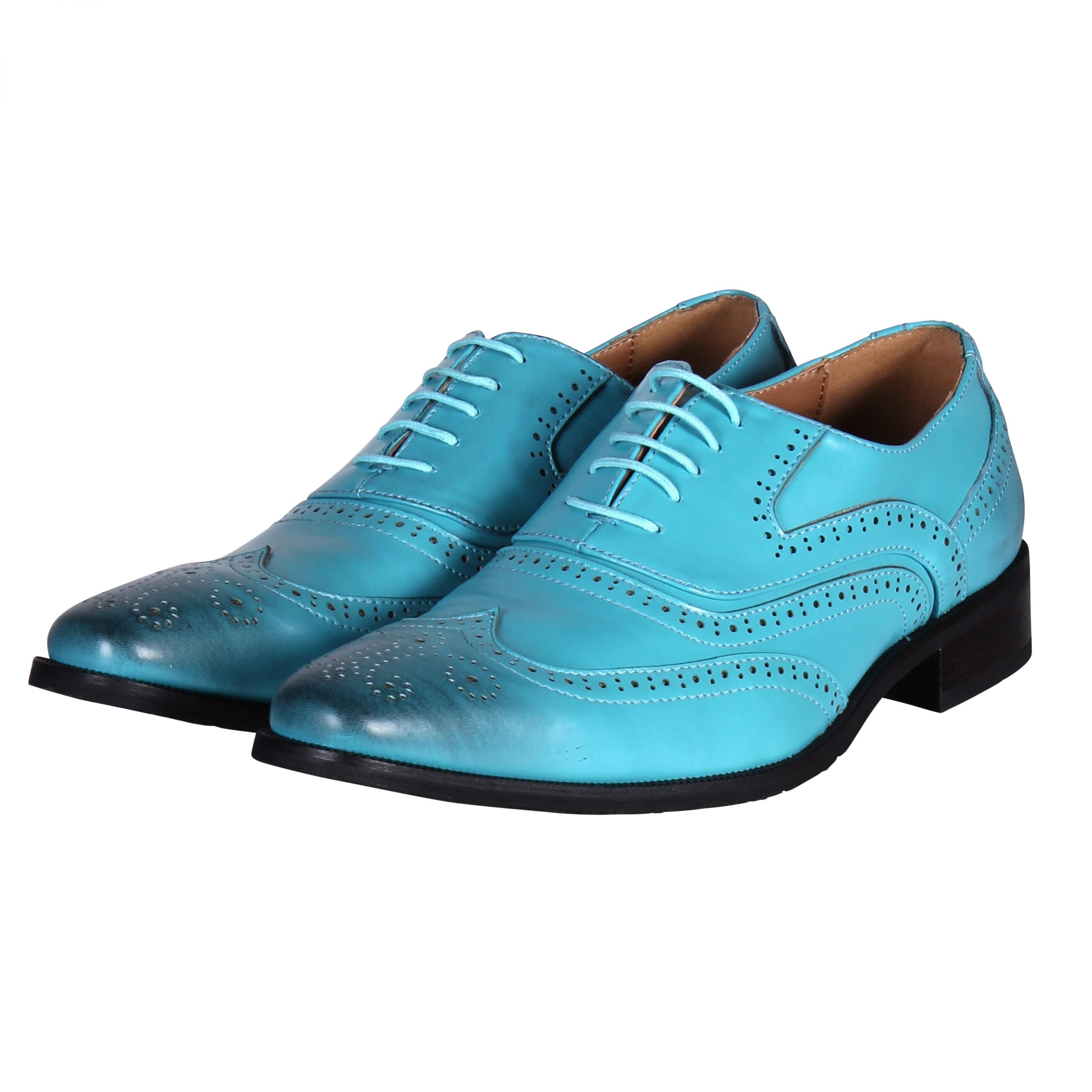 Giftig filosofie Investeren Heren schoenen colourfull turquoise | Fop en Feestwinkel